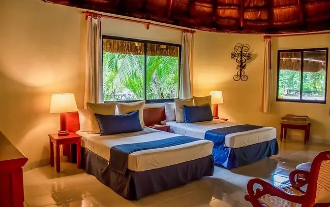 Habitación de hotel cerca de Chichén Itzá